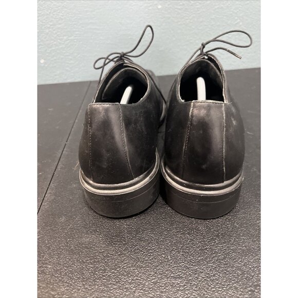 Rockport Black Leather Oxfords #APM72991 Men's 14M Apron Square Toe Formal Dress - Picture 5 of 8